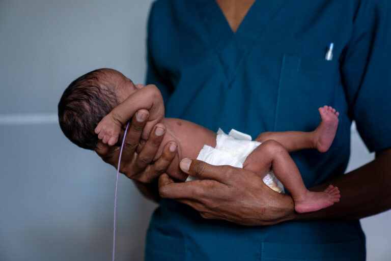 nurse and baby